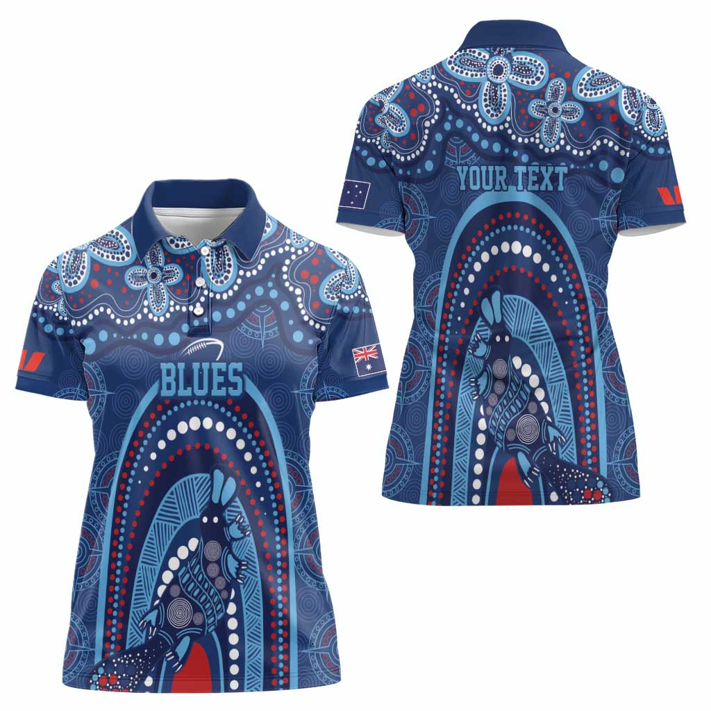 Personalized Australia NSW Rugby Indigenous Series Women Polo Shirt Blues Platypus