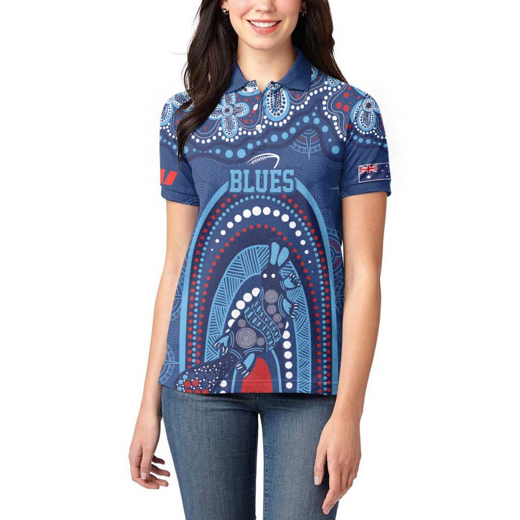 Personalized Australia NSW Rugby Indigenous Series Women Polo Shirt Blues Platypus