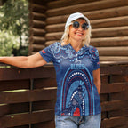 Personalized Australia NSW Rugby Indigenous Series Women Polo Shirt Blues Platypus