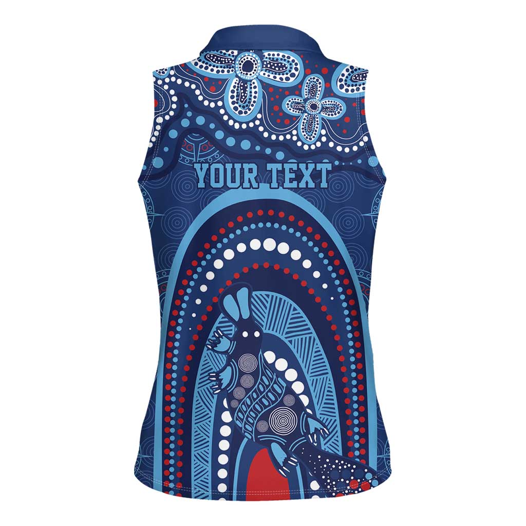 Personalized Australia NSW Rugby Indigenous Series Women Sleeveless Polo Shirt Blues Platypus