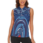 Personalized Australia NSW Rugby Indigenous Series Women Sleeveless Polo Shirt Blues Platypus