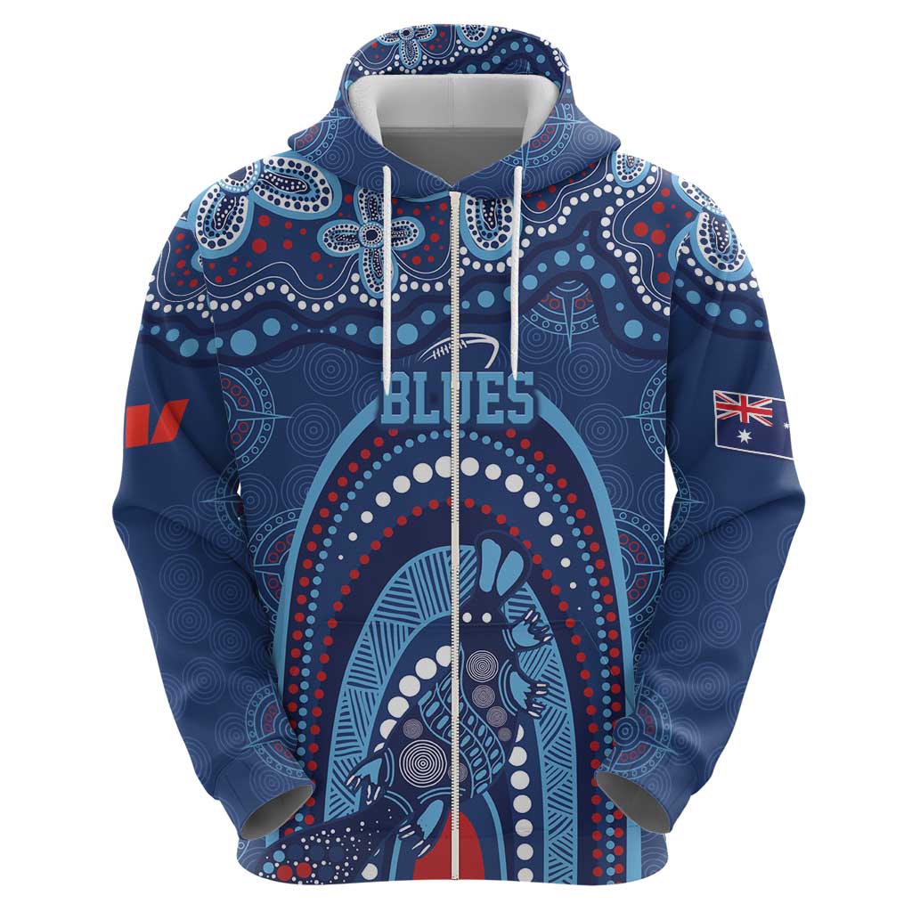 Personalized Australia NSW Rugby Indigenous Series Zip Hoodie Blues Platypus