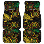 Vanuatu Personalized Aboriginal Arts Car Mats Turtle and Iguana Special - Aussie Hoodie
