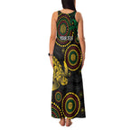 Vanuatu Personalized Aboriginal Arts Family Matching Tank Maxi Dress and Hawaiian Shirt Turtle and Iguana Special - Aussie Hoodie