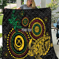 Vanuatu Personalized Aboriginal Arts Quilt Turtle and Iguana Special - Aussie Hoodie
