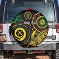 Vanuatu Personalized Aboriginal Arts Spare Tire Cover Turtle and Iguana Special - Aussie Hoodie