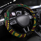 Vanuatu Aboriginal Arts Steering Wheel Cover Turtle and Iguana Special - Aussie Hoodie