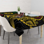 Vanuatu Personalized Aboriginal Arts Tablecloth Turtle and Iguana Special - Aussie Hoodie