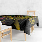 Vanuatu Personalized Aboriginal Arts Tablecloth Turtle and Iguana Special - Aussie Hoodie