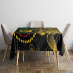 Vanuatu Personalized Aboriginal Arts Tablecloth Turtle and Iguana Special - Aussie Hoodie