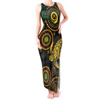 Vanuatu Personalized Aboriginal Arts Tank Maxi Dress Turtle and Iguana Special - Aussie Hoodie