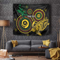 Vanuatu Personalized Aboriginal Arts Tapestry Turtle and Iguana Special - Aussie Hoodie