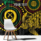 Vanuatu Personalized Aboriginal Arts Window Curtain Turtle and Iguana Special - Aussie Hoodie