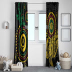 Vanuatu Personalized Aboriginal Arts Window Curtain Turtle and Iguana Special - Aussie Hoodie