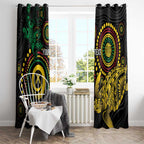 Vanuatu Personalized Aboriginal Arts Window Curtain Turtle and Iguana Special - Aussie Hoodie