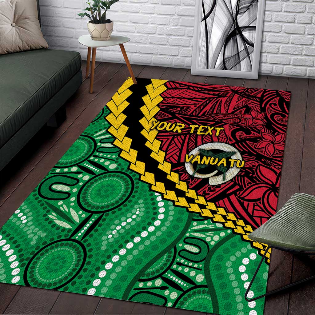 Vanuatu Personalized Tribal Area Rug Aboriginal Inspired Mix Style - Aussie Hoodie