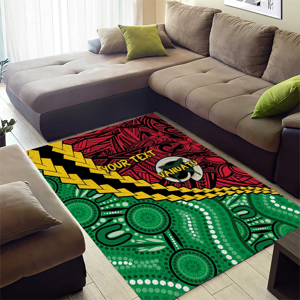 Vanuatu Personalized Tribal Area Rug Aboriginal Inspired Mix Style - Aussie Hoodie