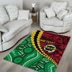 Vanuatu Personalized Tribal Area Rug Aboriginal Inspired Mix Style - Aussie Hoodie