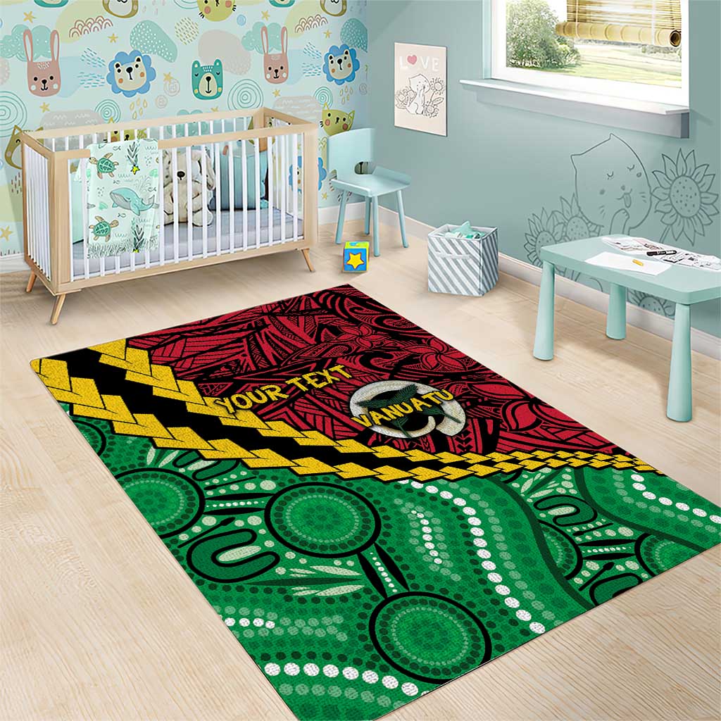 Vanuatu Personalized Tribal Area Rug Aboriginal Inspired Mix Style - Aussie Hoodie
