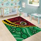 Vanuatu Personalized Tribal Area Rug Aboriginal Inspired Mix Style - Aussie Hoodie