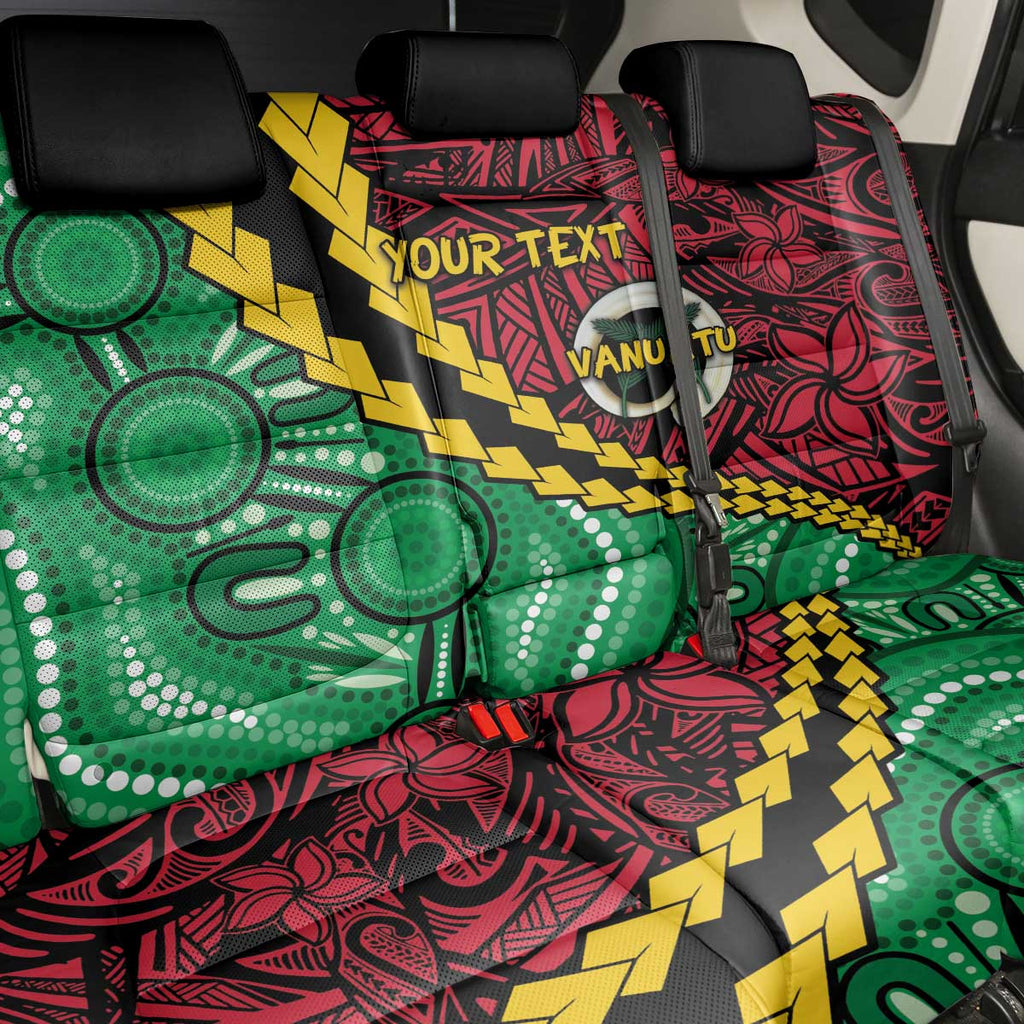 Vanuatu Personalized Tribal Back Car Seat Cover Aboriginal Inspired Mix Style - Aussie Hoodie