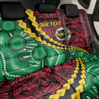 Vanuatu Personalized Tribal Back Car Seat Cover Aboriginal Inspired Mix Style - Aussie Hoodie