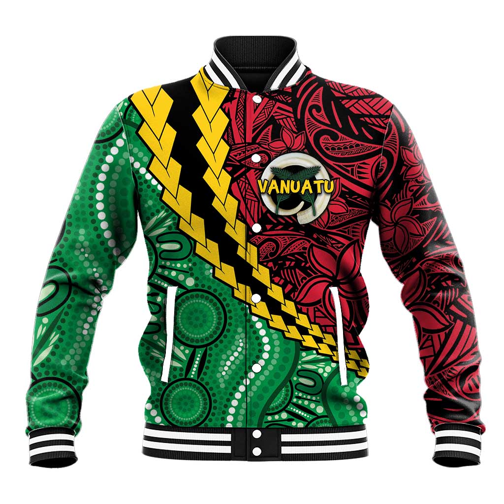 Vanuatu Personalized Tribal Baseball Jacket Aboriginal Inspired Mix Style - Aussie Hoodie