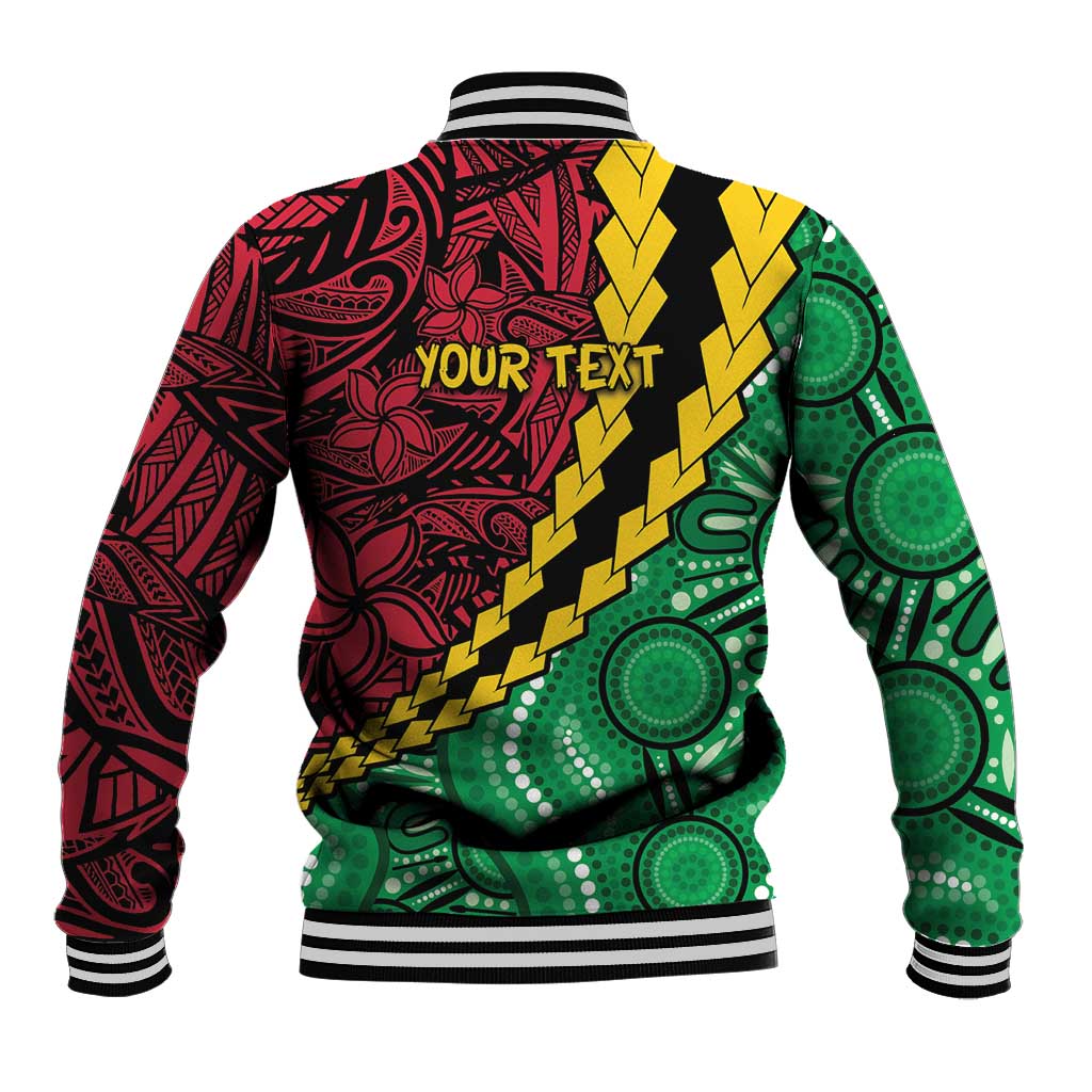 Vanuatu Personalized Tribal Baseball Jacket Aboriginal Inspired Mix Style - Aussie Hoodie