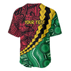 Vanuatu Personalized Tribal Baseball Jersey Aboriginal Inspired Mix Style - Aussie Hoodie