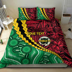 Vanuatu Personalized Tribal Bedding Set Aboriginal Inspired Mix Style - Aussie Hoodie