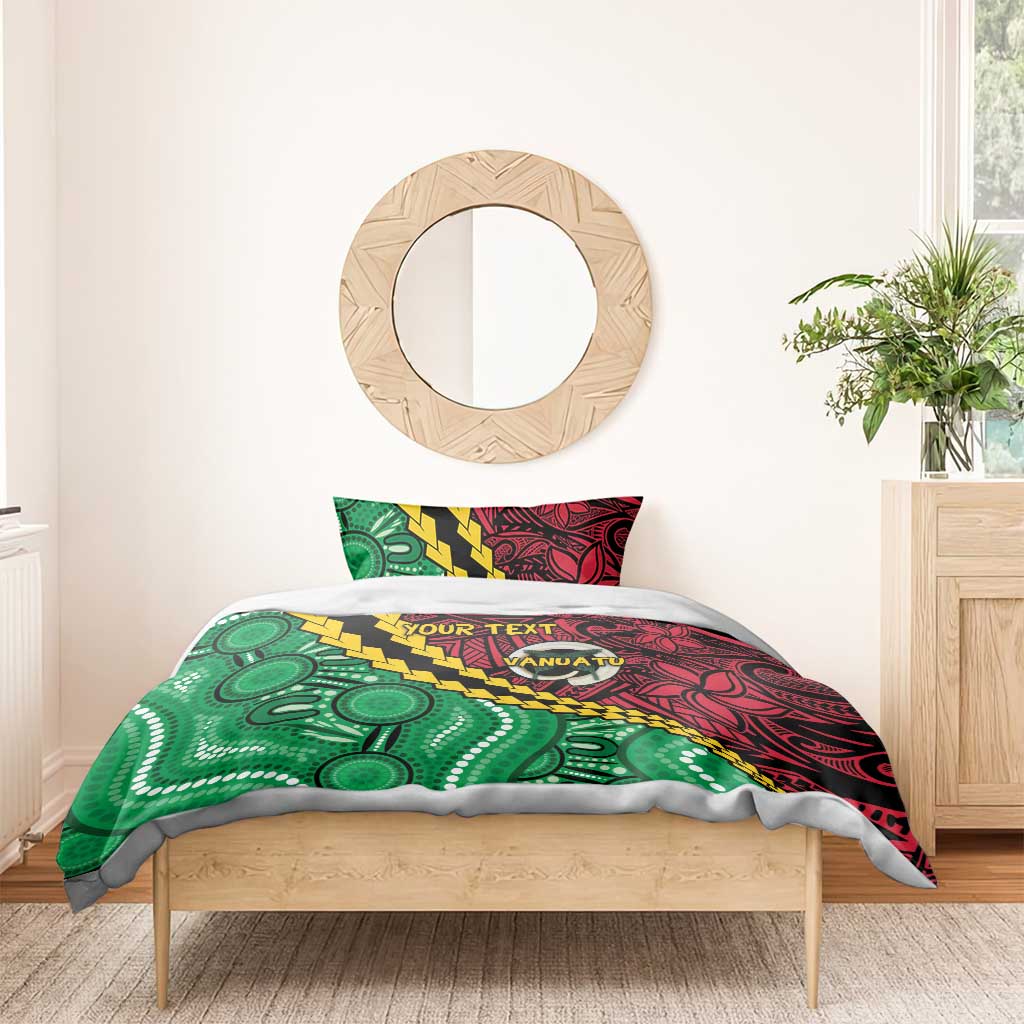 Vanuatu Personalized Tribal Bedding Set Aboriginal Inspired Mix Style - Aussie Hoodie