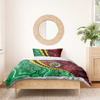 Vanuatu Personalized Tribal Bedding Set Aboriginal Inspired Mix Style - Aussie Hoodie