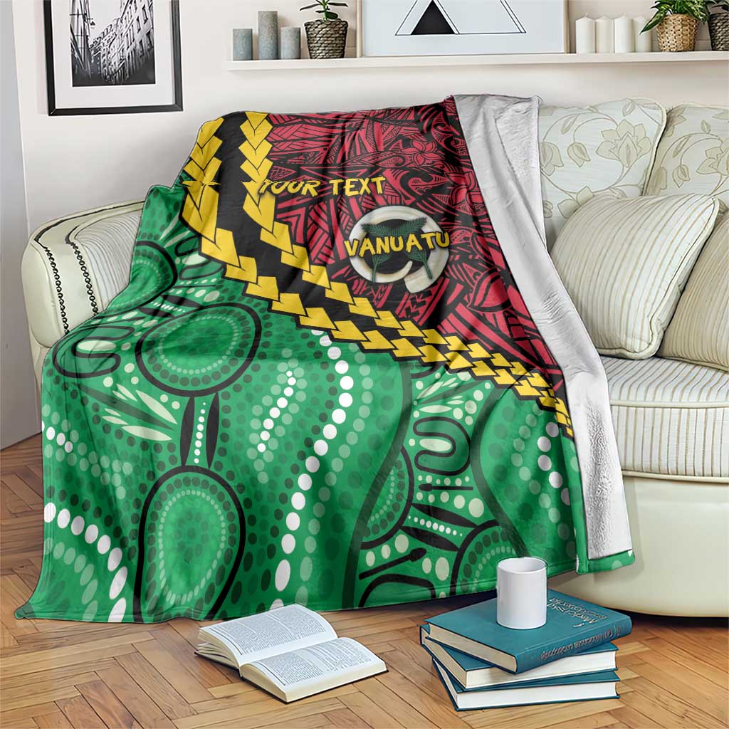 Vanuatu Personalized Tribal Blanket Aboriginal Inspired Mix Style - Aussie Hoodie