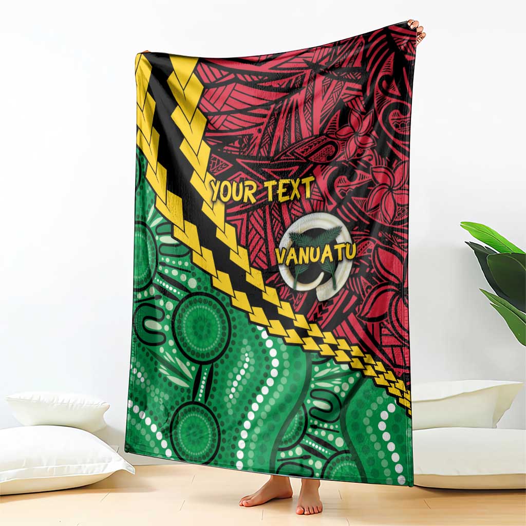 Vanuatu Personalized Tribal Blanket Aboriginal Inspired Mix Style - Aussie Hoodie