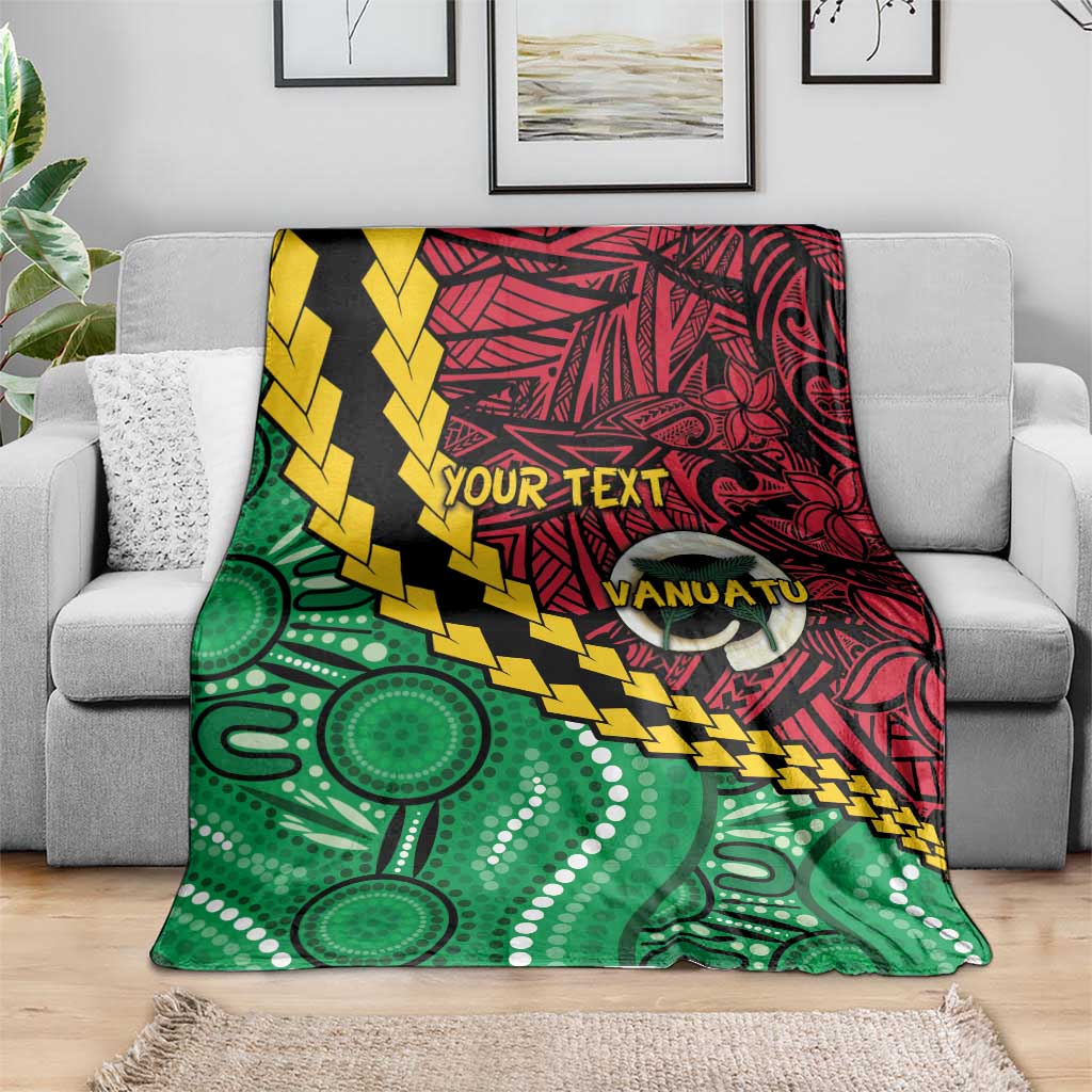Vanuatu Personalized Tribal Blanket Aboriginal Inspired Mix Style - Aussie Hoodie