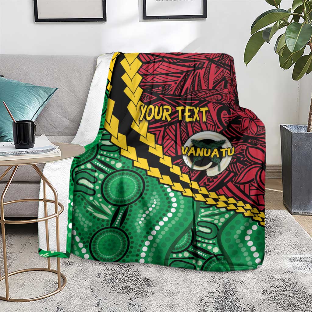 Vanuatu Personalized Tribal Blanket Aboriginal Inspired Mix Style - Aussie Hoodie