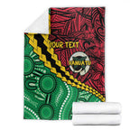 Vanuatu Personalized Tribal Blanket Aboriginal Inspired Mix Style - Aussie Hoodie