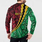 Vanuatu Personalized Tribal Button Sweatshirt Aboriginal Inspired Mix Style - Aussie Hoodie