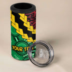 Vanuatu Personalized Tribal 4 in 1 Can Cooler Tumbler Aboriginal Inspired Mix Style - Aussie Hoodie