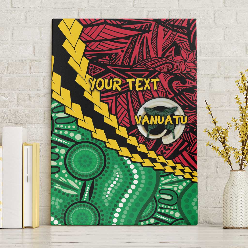 Vanuatu Personalized Tribal Canvas Wall Art Aboriginal Inspired Mix Style - Aussie Hoodie