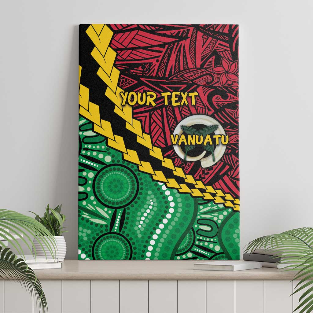 Vanuatu Personalized Tribal Canvas Wall Art Aboriginal Inspired Mix Style - Aussie Hoodie