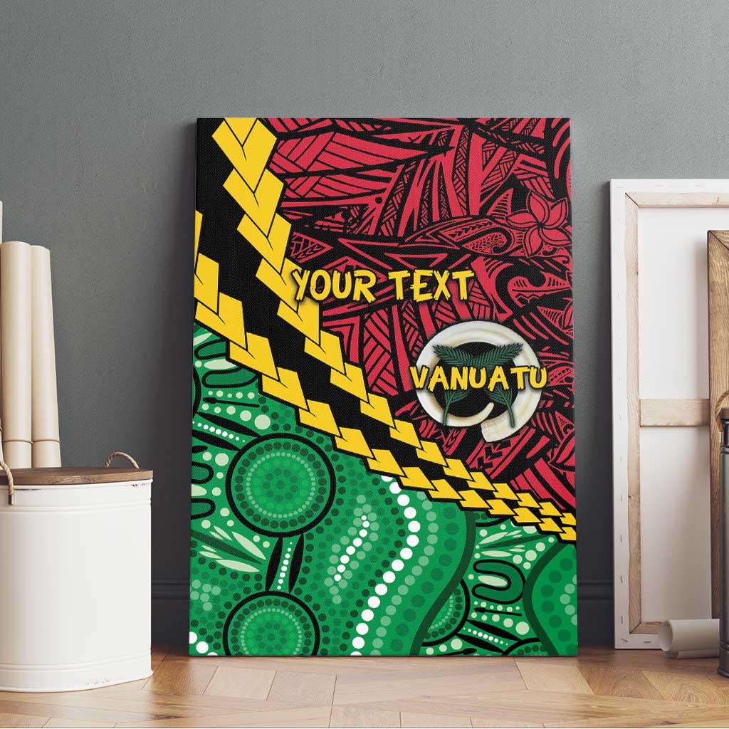 Vanuatu Personalized Tribal Canvas Wall Art Aboriginal Inspired Mix Style - Aussie Hoodie