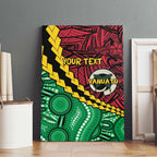Vanuatu Personalized Tribal Canvas Wall Art Aboriginal Inspired Mix Style - Aussie Hoodie
