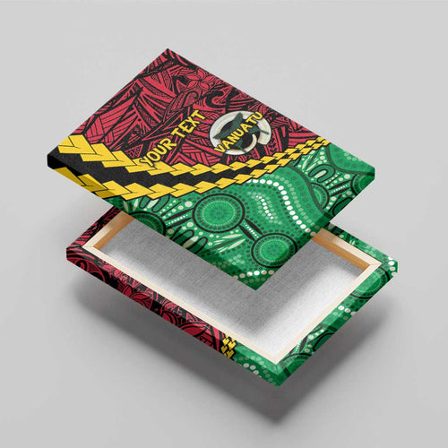 Vanuatu Personalized Tribal Canvas Wall Art Aboriginal Inspired Mix Style - Aussie Hoodie