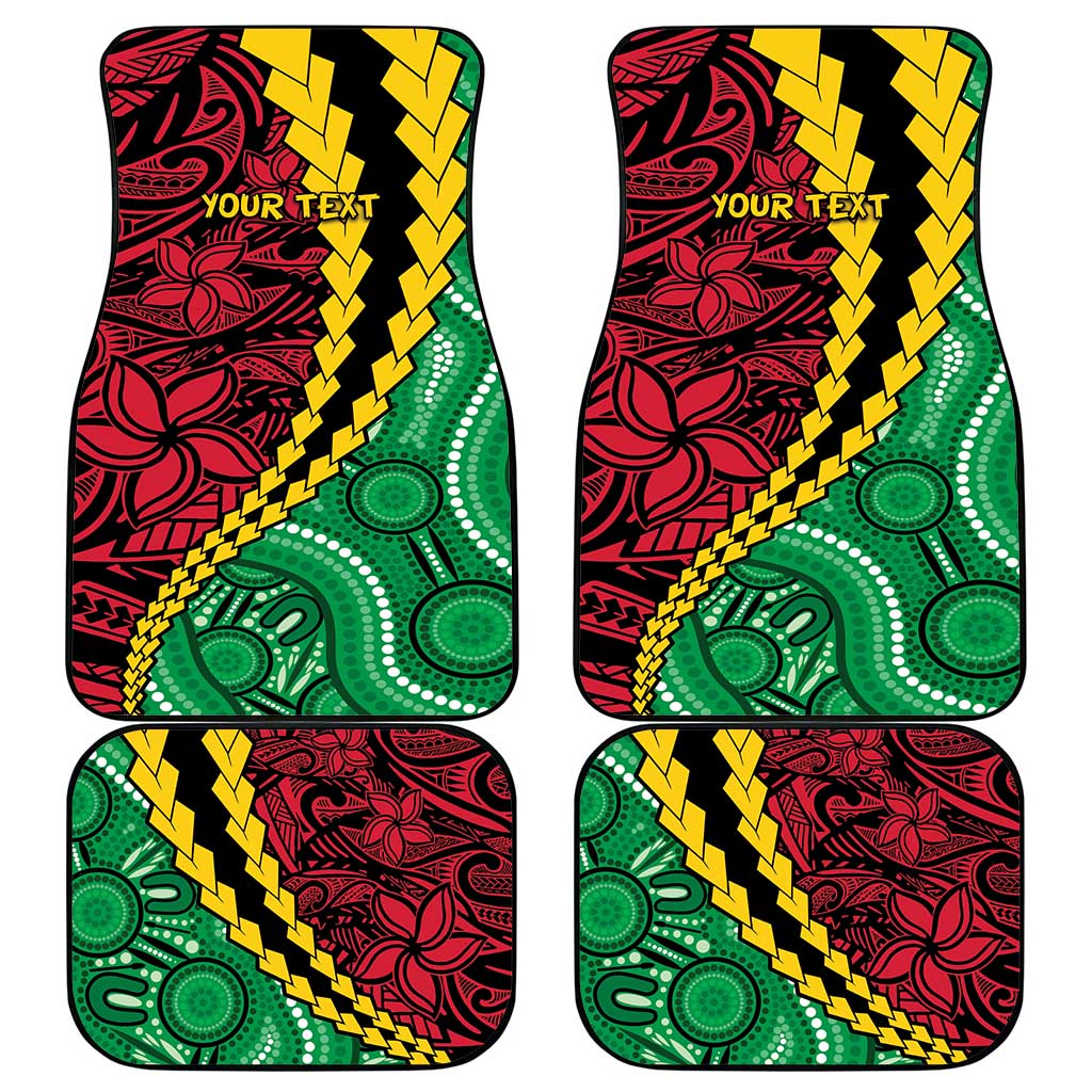 Vanuatu Personalized Tribal Car Mats Aboriginal Inspired Mix Style - Aussie Hoodie