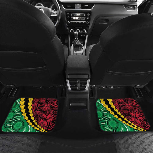 Vanuatu Personalized Tribal Car Mats Aboriginal Inspired Mix Style - Aussie Hoodie