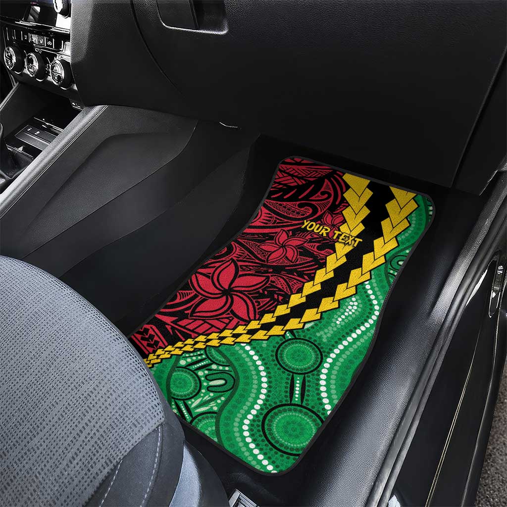 Vanuatu Personalized Tribal Car Mats Aboriginal Inspired Mix Style - Aussie Hoodie