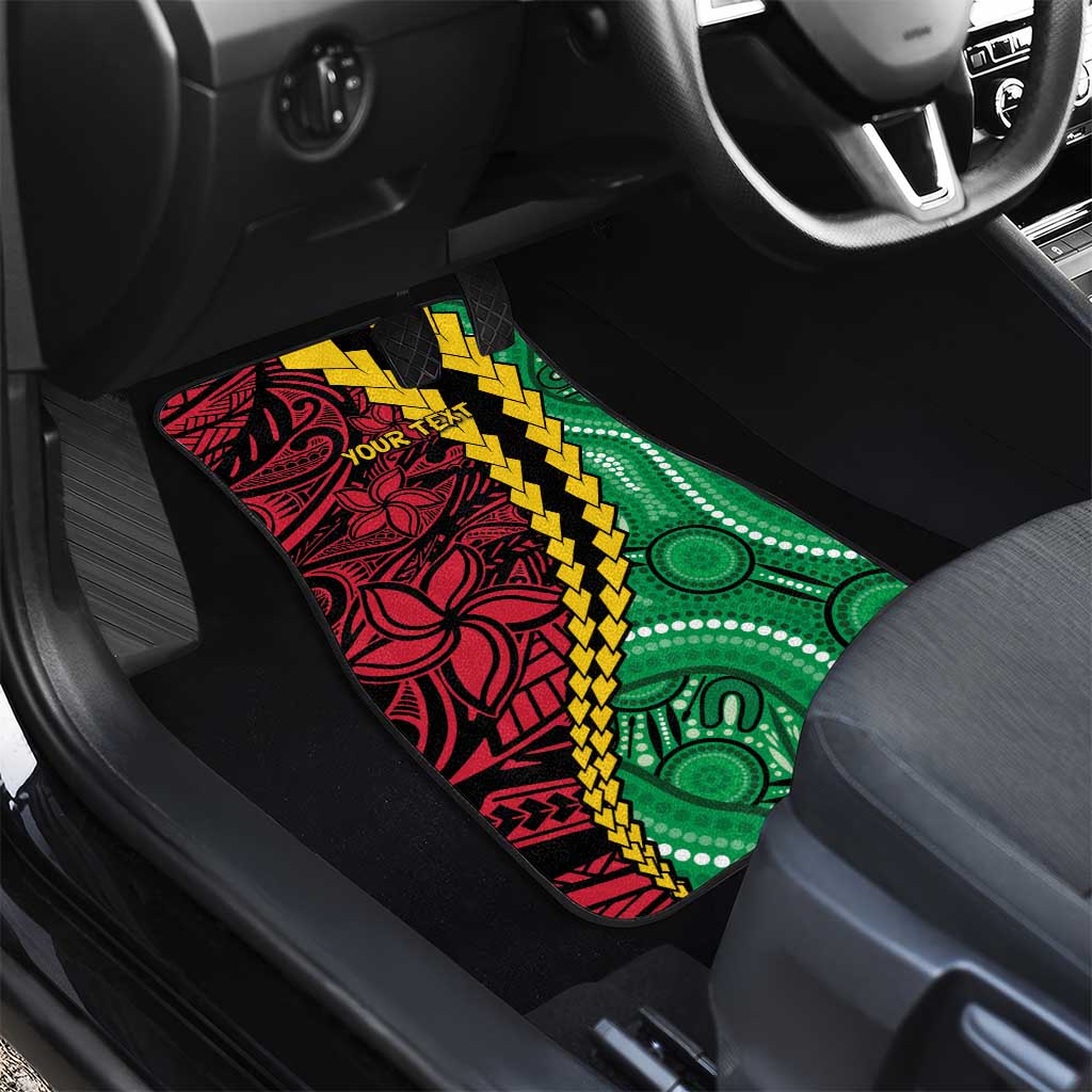 Vanuatu Personalized Tribal Car Mats Aboriginal Inspired Mix Style - Aussie Hoodie