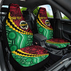 Vanuatu Personalized Tribal Car Seat Cover Aboriginal Inspired Mix Style - Aussie Hoodie