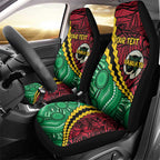 Vanuatu Personalized Tribal Car Seat Cover Aboriginal Inspired Mix Style - Aussie Hoodie